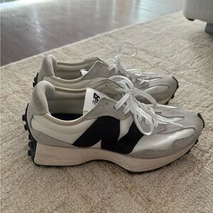 New Balance White and Black Athletic Shoes